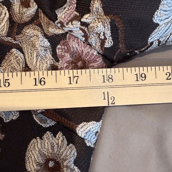 Gal Meets Glam Presley Jacquard Dress Embroidered Textured Back Zip Size 8 - Picture 10 of 13